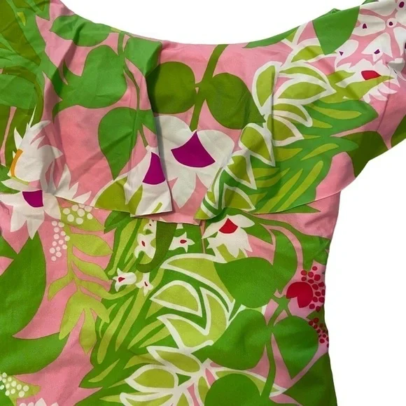 Trina Turk La Palma Off the Shoulder One Piece NWT - Picture 3 of 9